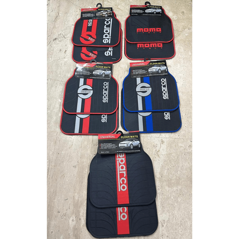 Sparco Universal Rubber Car Mats – Fit for All Cars, All-Weather Protection