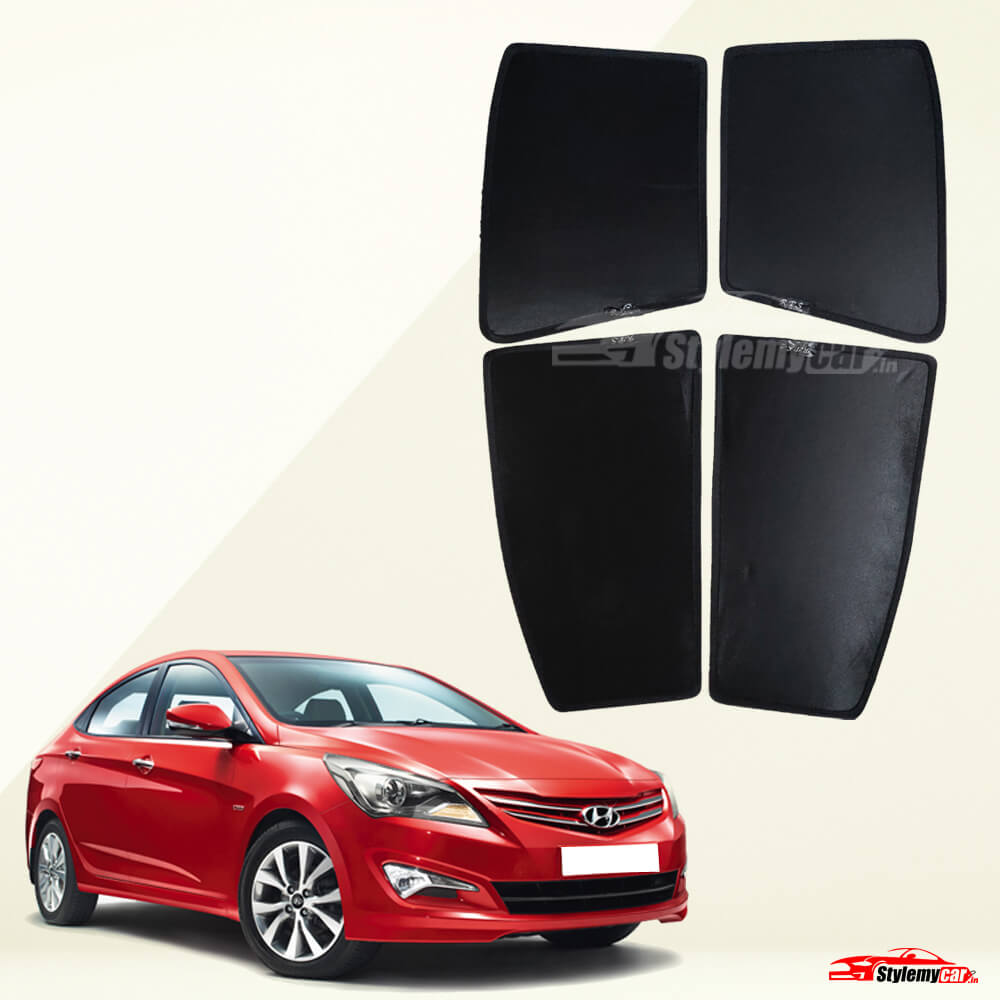 Hyundai Verna 2011-2016 Z Black Half Cut Sunshades
