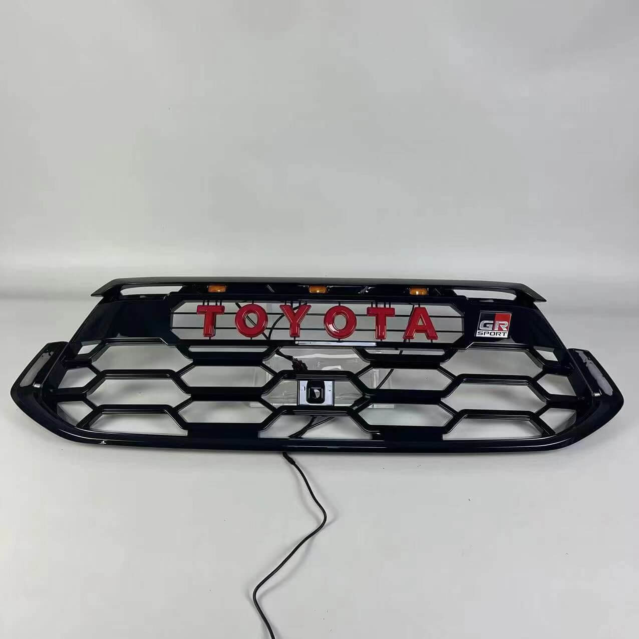 Toyota Hycross Front GR Sport Grill with Amber Lights For All Models– Stylish Exterior Accessory – (1 Year Warranty)