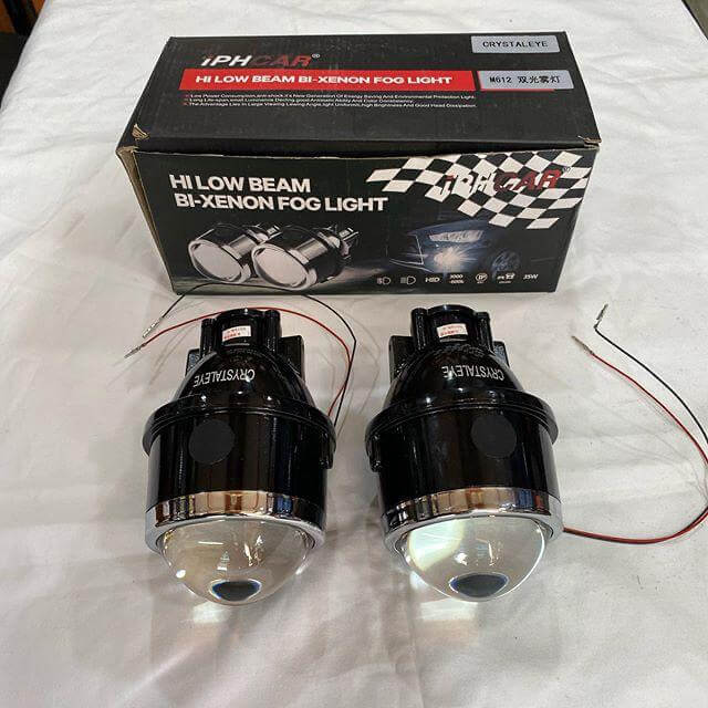 iPH Fog Projector Lights + 55W Crystal Eye HID Kit Combo – Universal Fit (1-Year Warranty)
