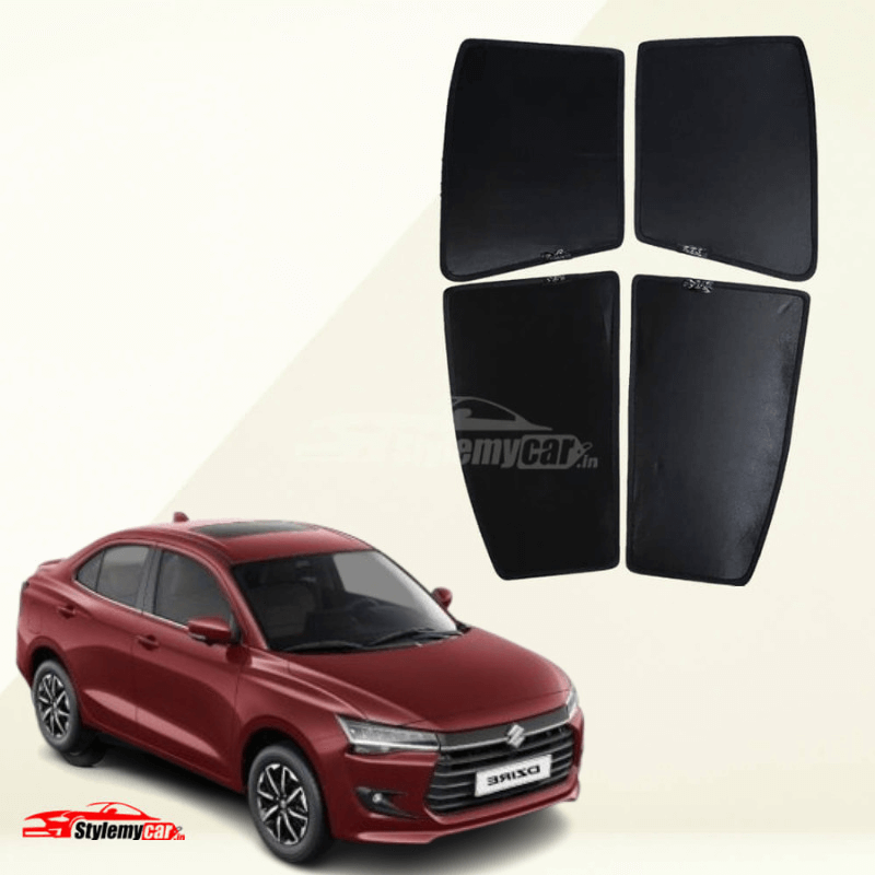 Dzire 2025 Model Z Black Half Cut Sunshades