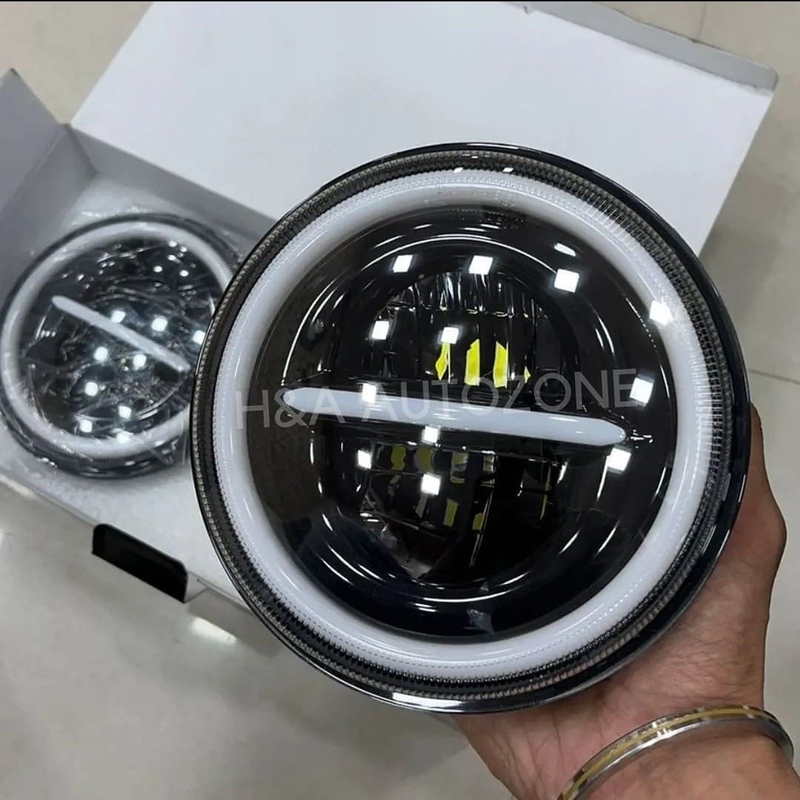 Mahindra Thar Minus Headlights with DRL – Premium Front Lighting Upgrade