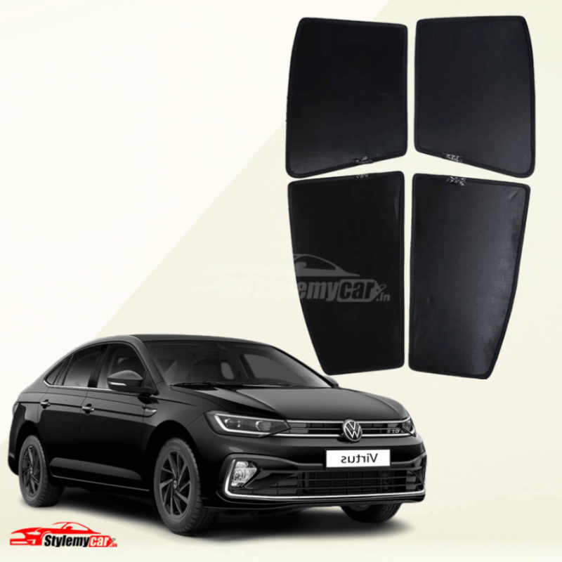 Volkswagen Virtus Z Black Half Cut Sunshades