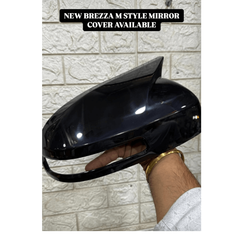 BATMAN STYLE MIRROR COVER FOR BREZZA