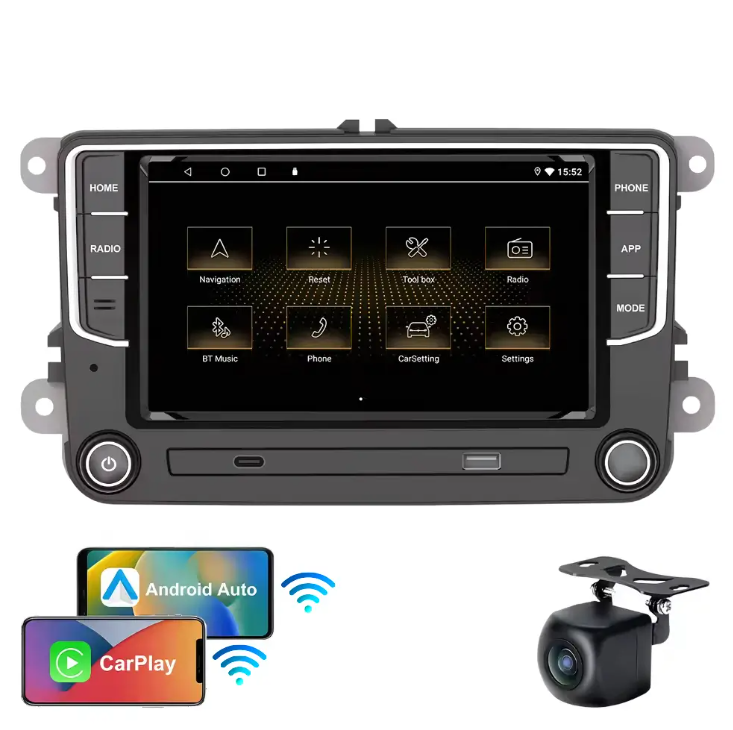 Volkswagen/Skoda 7 Inch Android Car Stereo Wireless CarPlay, Android Auto