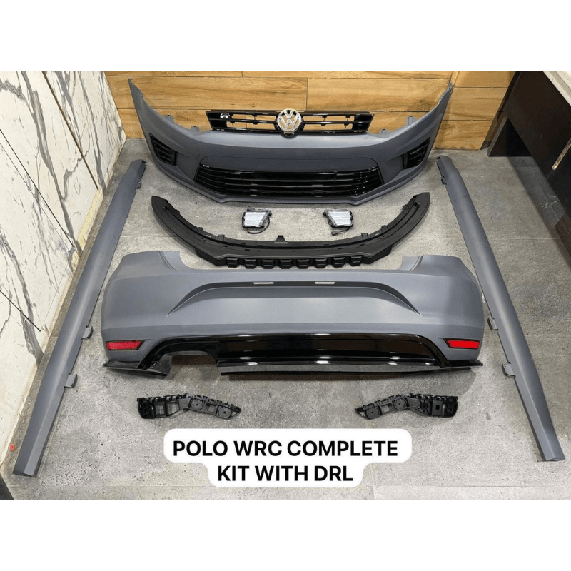 Volkswagen Polo GTI Models (2009–2022) | WRC Body Kit with DRL – Complete Exterior Upgrade – (1 Year Warranty)