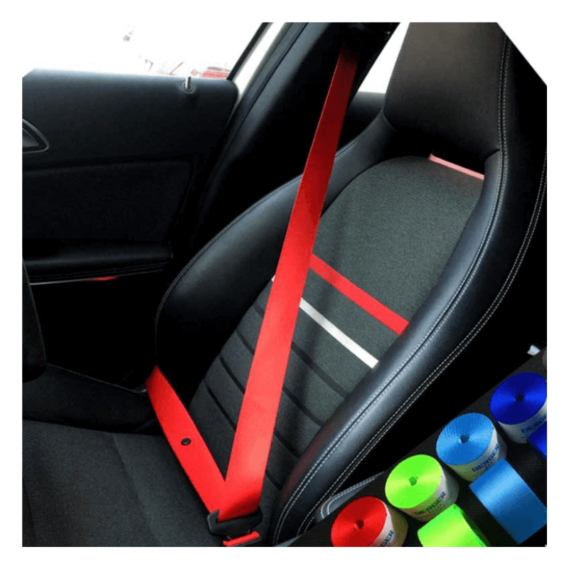 Premium Red Car Seat Belt – Adjustable, Comfortable & High-Strength