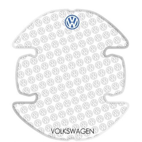 Door Cup Protection Sticker Background Logo Design