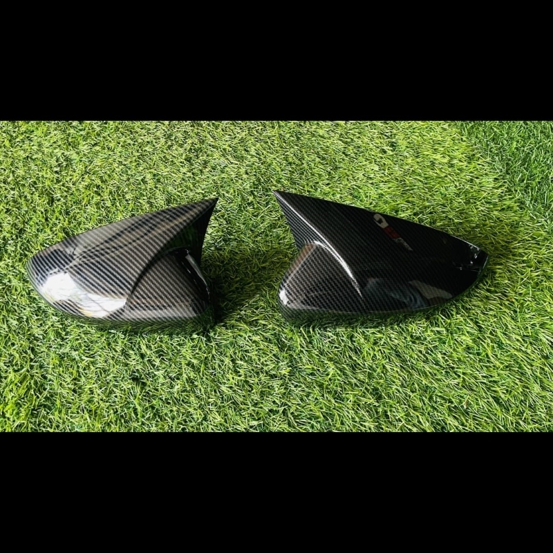 Carbon Fiber M Style Side Mirror Cover for VW Polo, Vento, Ameo & Skoda Rapid (2022–2025) - 1-Year Warranty