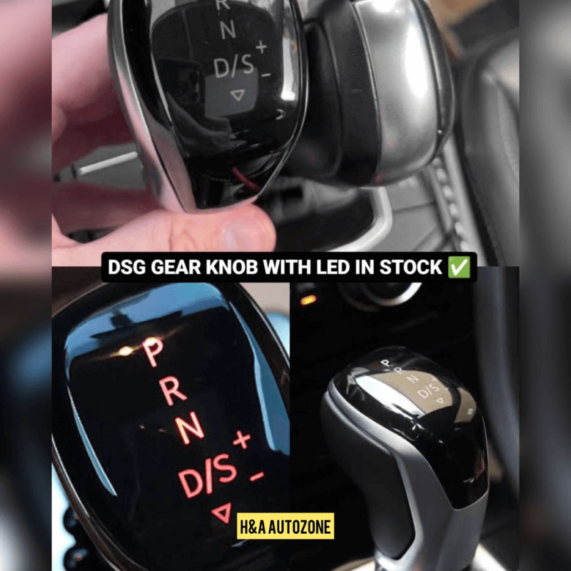 DSG Gear Knob with LED for Volkswagen Polo 2009–2022 – (1 Year Warranty)