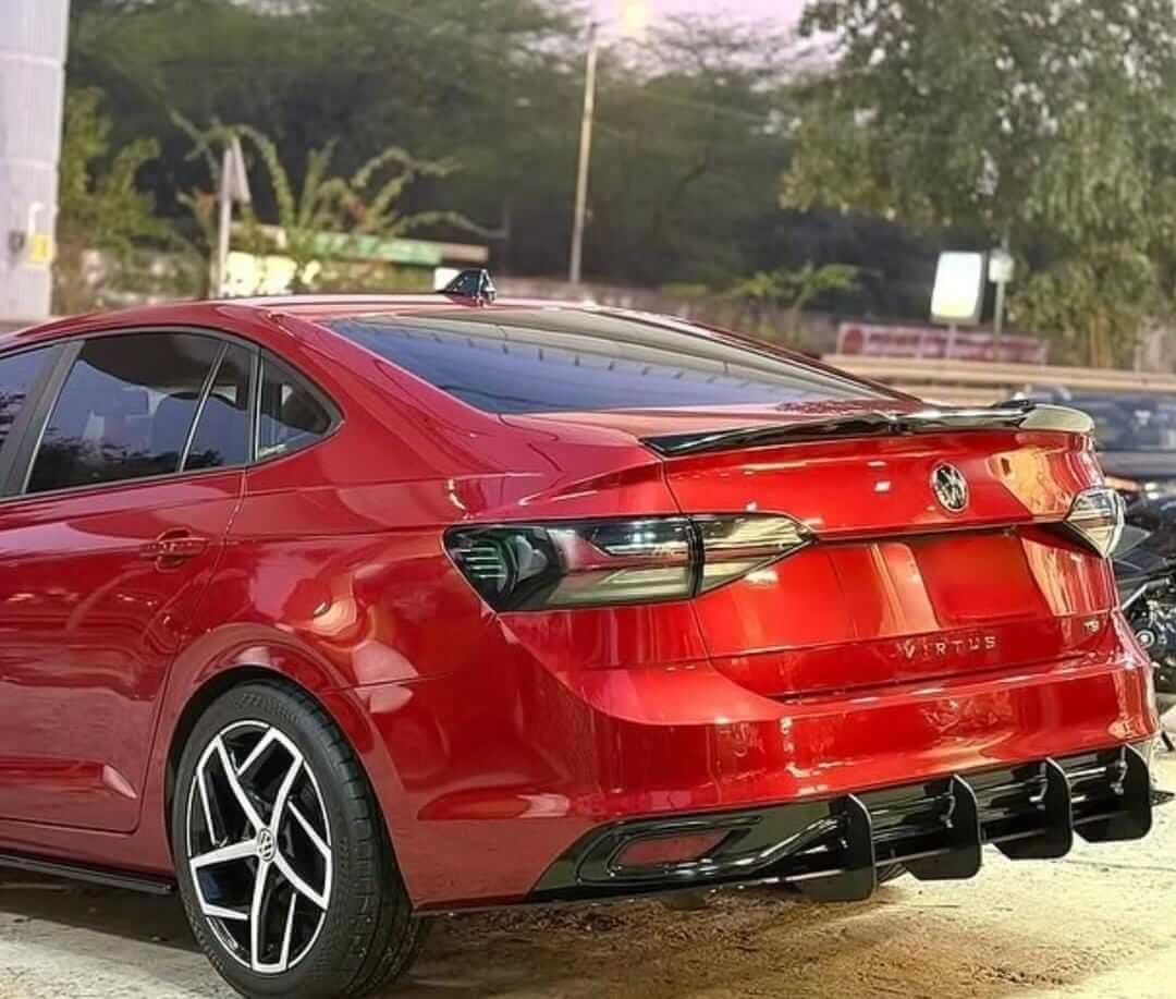 Virtus 4-Fin Rear Diffuser – Sporty Exterior Upgrade for All Cars