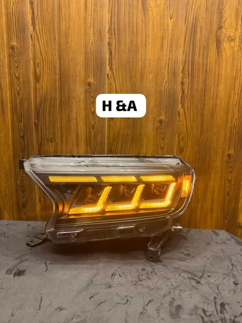 Ford Endeavour (MUSTANG INSPIRED) Aftermarket Full LED Head Lamp