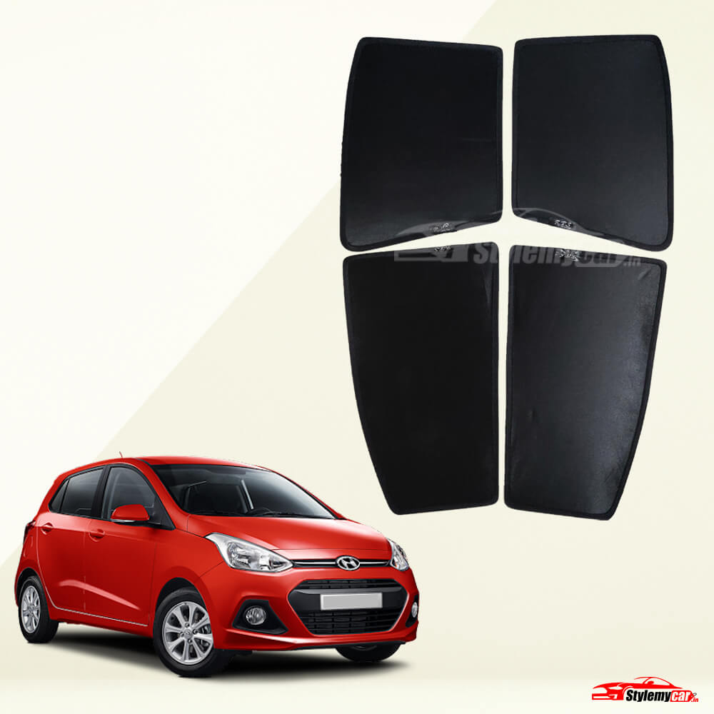 Hyundai Grand i10 Z Black Half Cut Sunshades