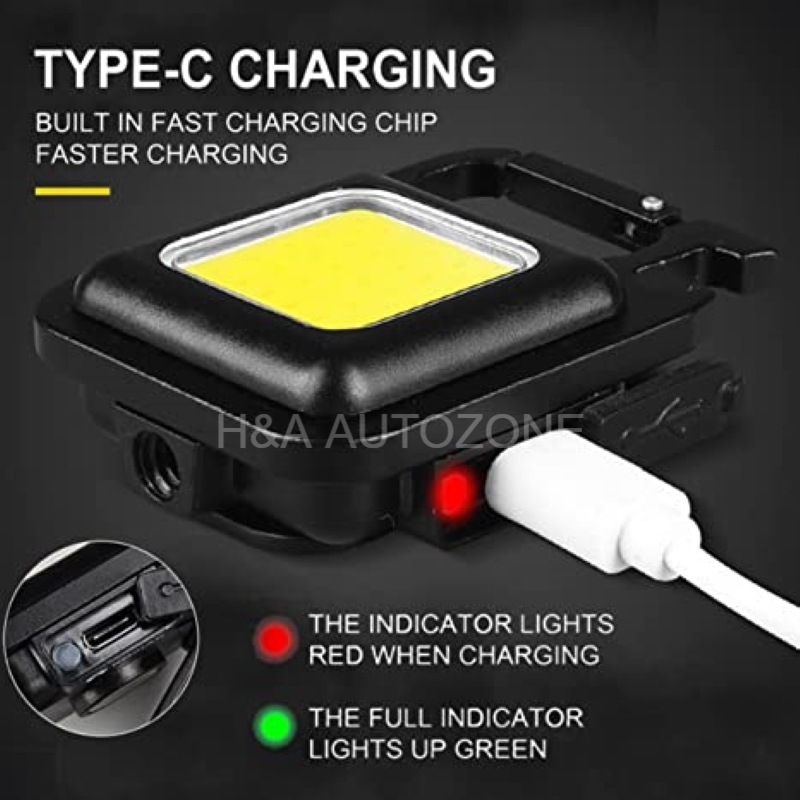 Multifunction Rechargeable Keychain Light