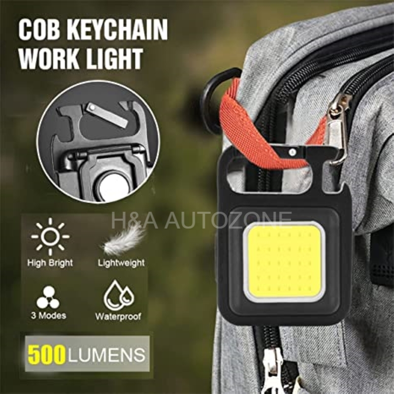 Multifunction Rechargeable Keychain Light