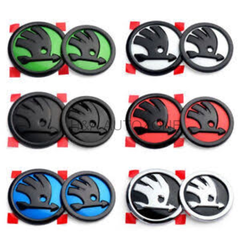 Skoda Emblem Logo Set