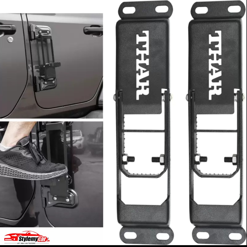 Mahindra Thar Door Hinge Step with Folding Foot Pedal