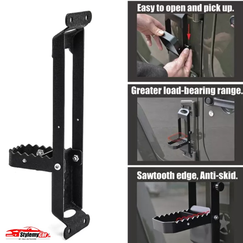 Mahindra Thar Door Hinge Step with Folding Foot Pedal