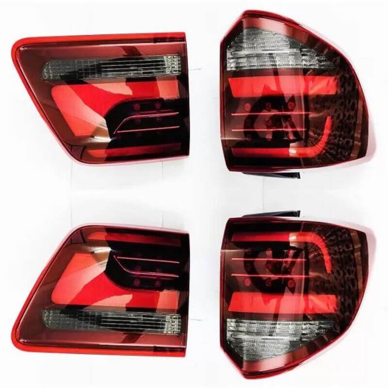 Toyota Fortuner 2012-15 Land Cruiser Design LED Taillights, RED GLASS