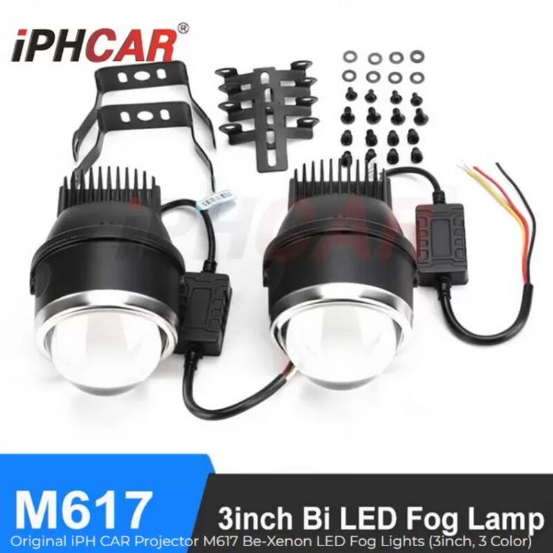 Bi-LED Fog Projector Lights Warm White - Universal 3 Inch Type