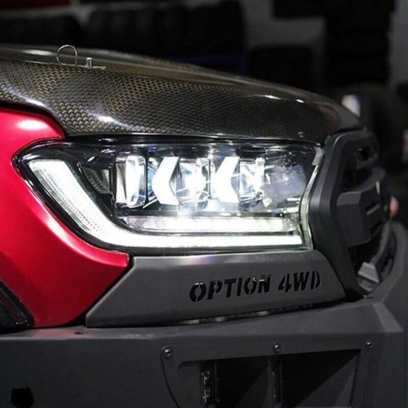 Ford Endeavour Projector Headlights Set Bugatti Style