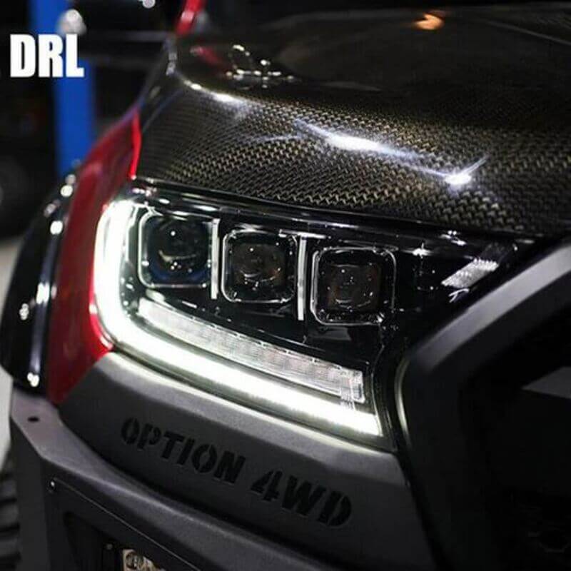 Ford Endeavour Projector Headlights Set Bugatti Style