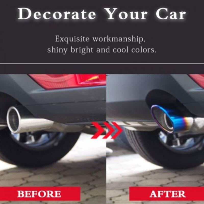 Universal Straight Exhaust Tip Stainless Steel