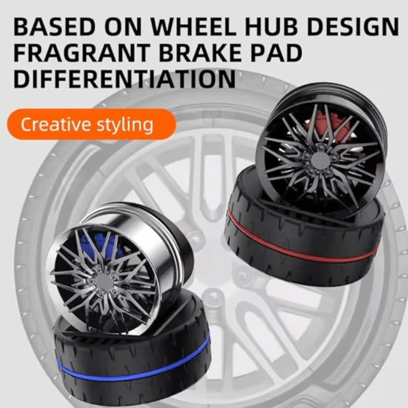 Alloy Wheel Type car Dashboard Perfume