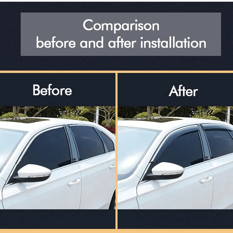 Honda Amaze 2012 - 2017 Model Door Visor Chrome Lining