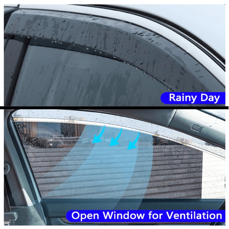 Honda Amaze 2012 - 2017 Model Door Visor Chrome Lining