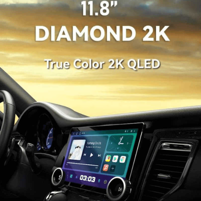 Diamond 2K Android Screen 11.8 inch car stereo touch screen for 9 inch Universal fitment