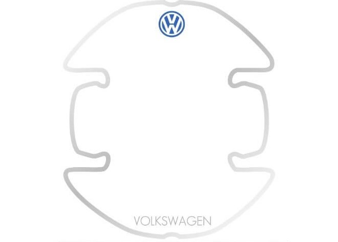 Door Cup Protection Sticker Single Logo Design