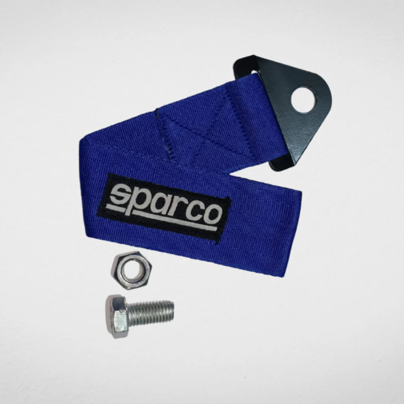 Sparco Front and Rear Tow Strap | Heavy-Duty Towing Hook Kit Multiple Colour Options