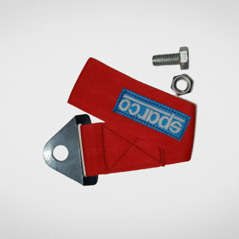 Sparco Front and Rear Tow Strap | Heavy-Duty Towing Hook Kit Multiple Colour Options