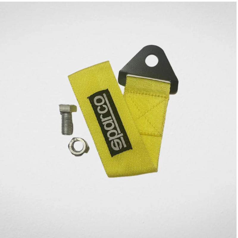 Sparco Front and Rear Tow Strap | Heavy-Duty Towing Hook Kit Multiple Colour Options