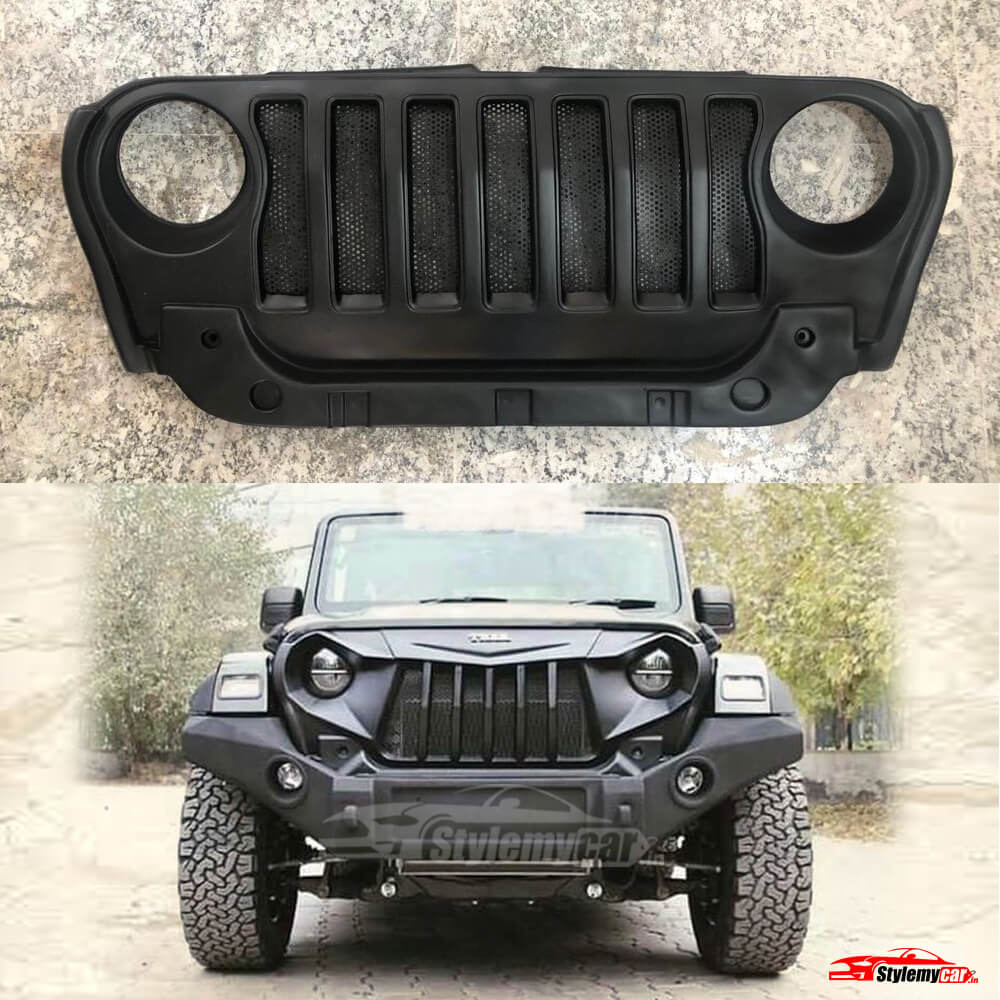 Mahindra Thar 2020 Grill Painted