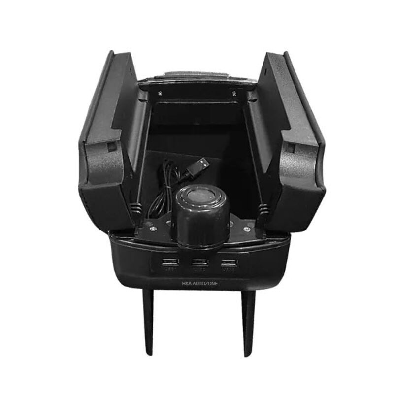 BMW Style Luxury Armrest With Charging Ports and Cup Holder