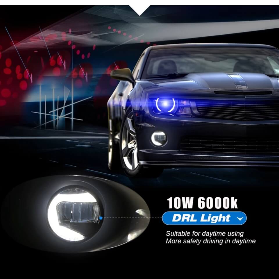 Universal iPH 3 inch LED Fog Lights with DRL