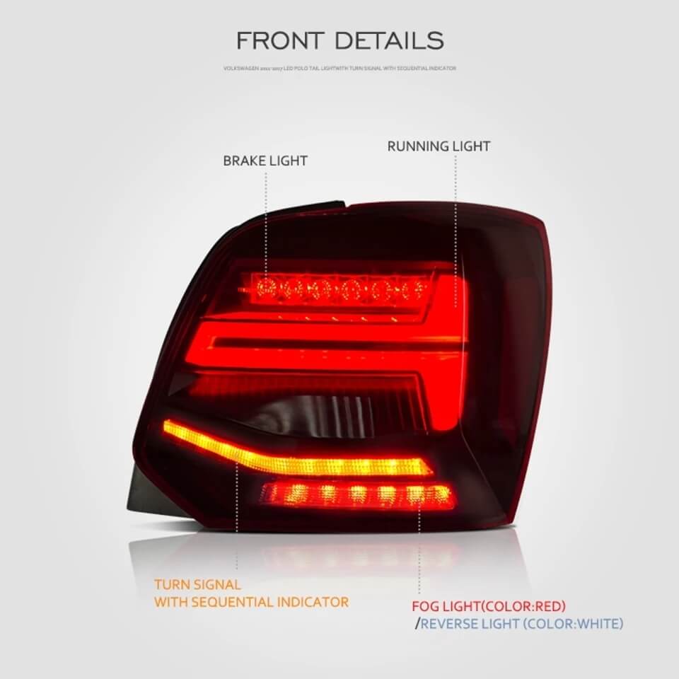 Volkswagen Polo Audi Style LED Tail Lights