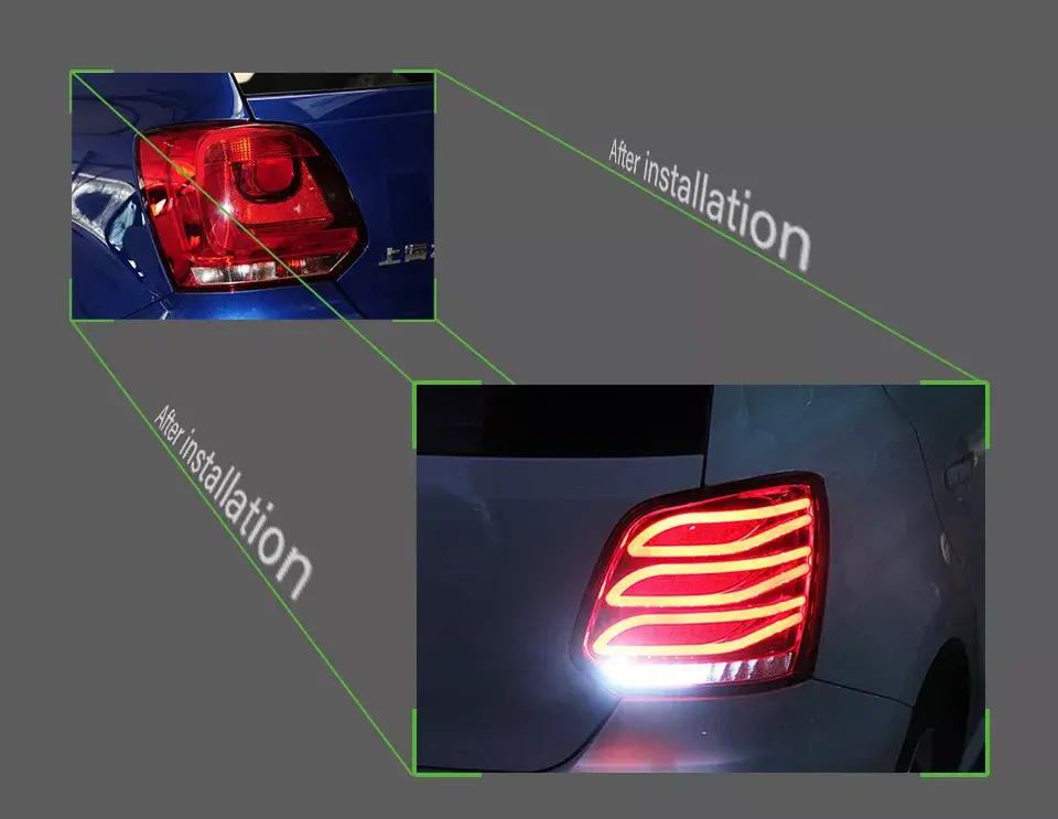 Volkswagen Polo Mercedes Style LED Tail Lights