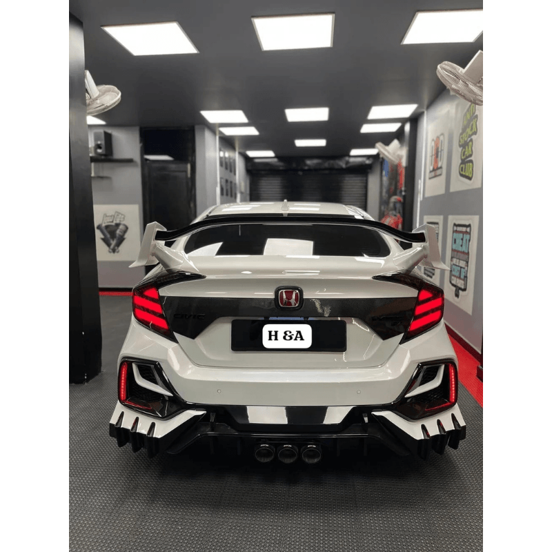 Honda CIVIC (2019-20) 10th Gen Aftermarket (Mugen Style Smoke Tail Lamp)