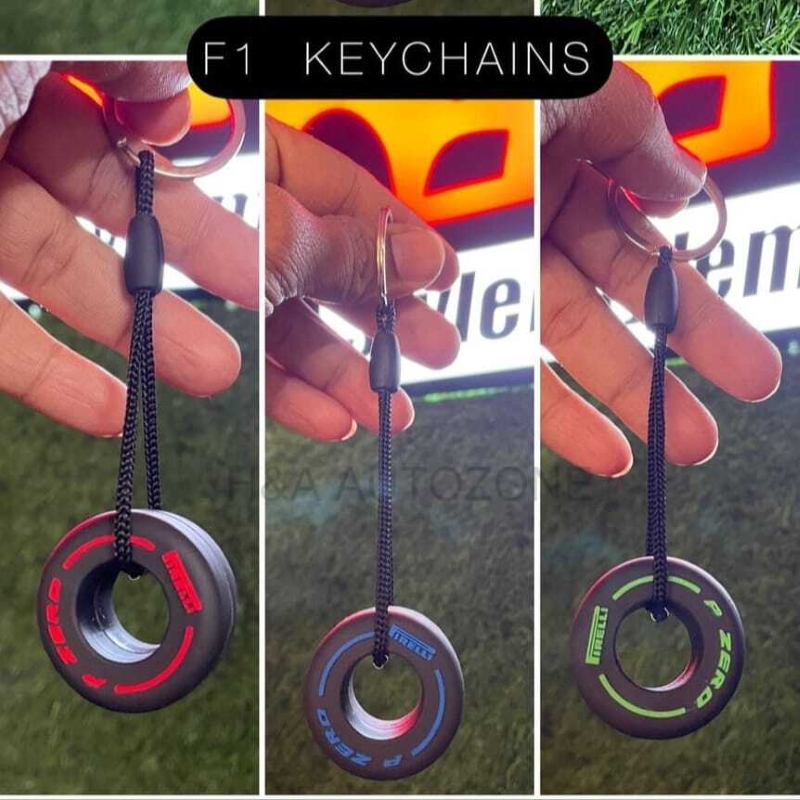 F1 Racing Tyre Keychain