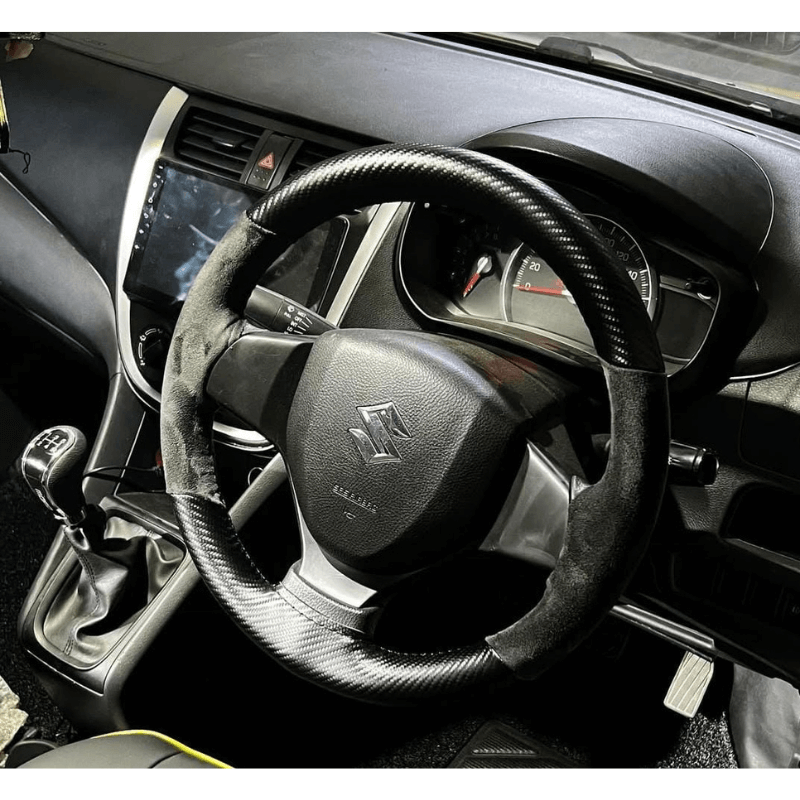 Car Steering Cover Alcantra Type
