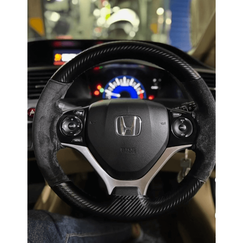 Car Steering Cover Alcantra Type