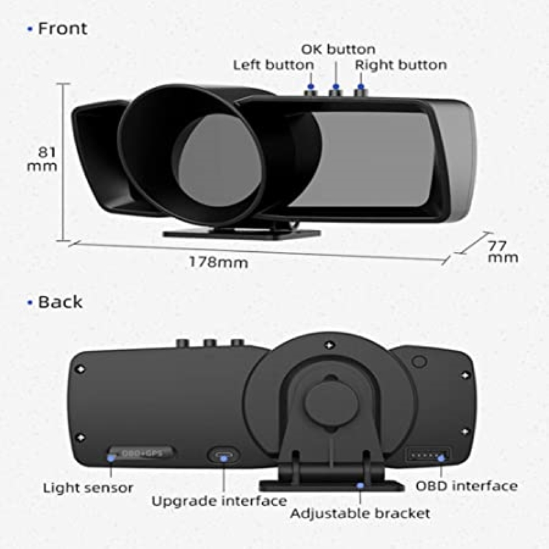 Triple Screen OBD Meter
