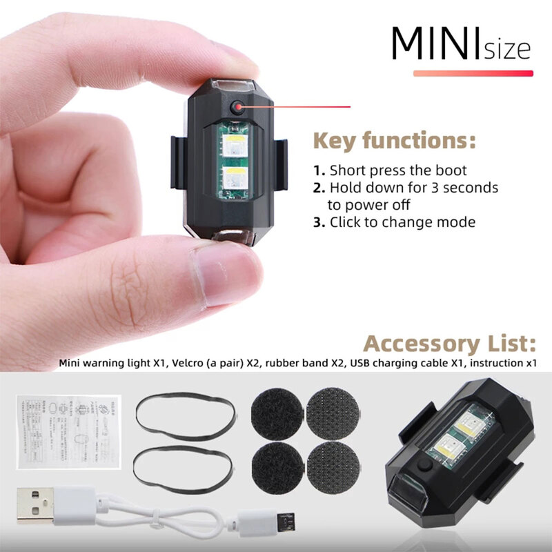 7 in 1 Color Flash Light Strobe