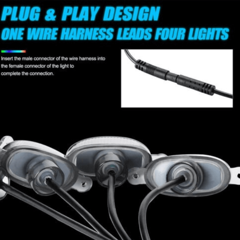 Raptor Style LED Lamp Front Grill Light Kit