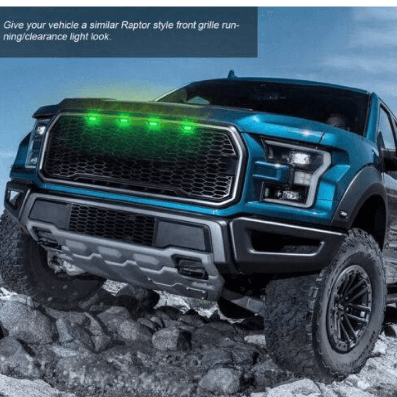 Raptor Style LED Lamp Front Grill Light Kit