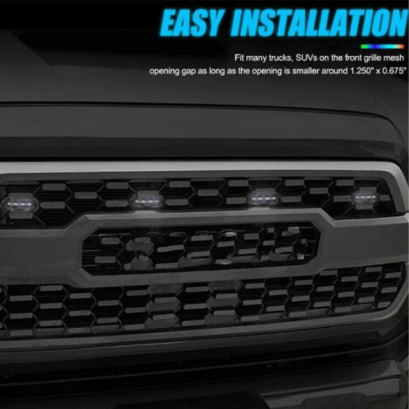 Raptor Style LED Lamp Front Grill Light Kit